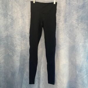 C9 by Champion High Waisted Black Leggings Blue & Red Side Stripes Very Small